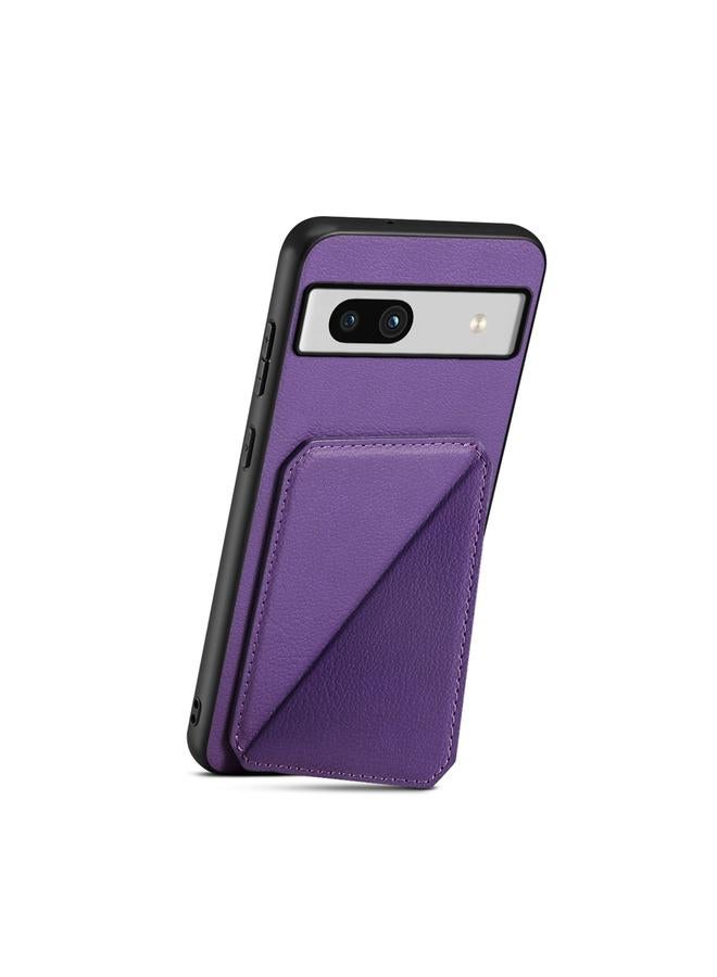 Zaboon Case For Google Pixel 7a D04 Calf Texture Dual Card Slot Holder Phone Case - Image 3