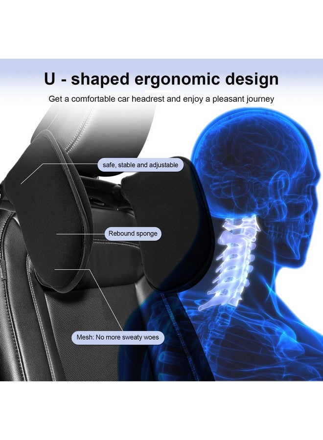 BBTO Car Headrest Pillow for Kids and Adults, 360° Adjustable Travelling Neck Pillow Head Rest Support, Must Haves for Toddlers, Road Trip Essentials to Match with Booster Seats for Cars - Image 4