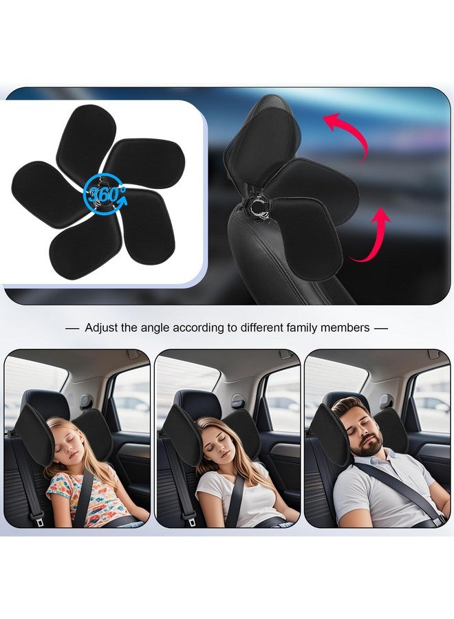 BBTO Car Headrest Pillow for Kids and Adults, 360° Adjustable Travelling Neck Pillow Head Rest Support, Must Haves for Toddlers, Road Trip Essentials to Match with Booster Seats for Cars - Image 5