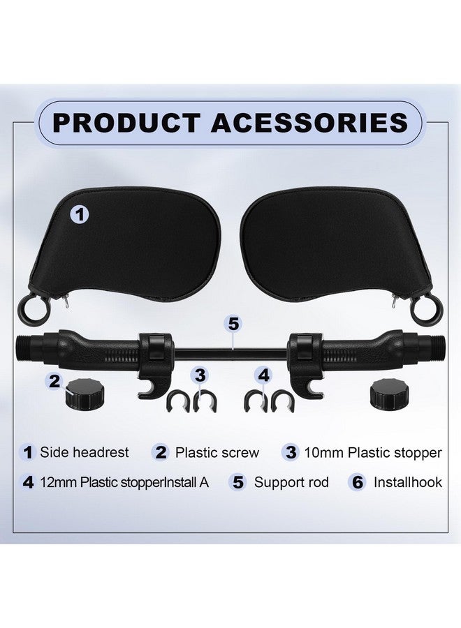 BBTO Car Headrest Pillow for Kids and Adults, 360° Adjustable Travelling Neck Pillow Head Rest Support, Must Haves for Toddlers, Road Trip Essentials to Match with Booster Seats for Cars - Image 3