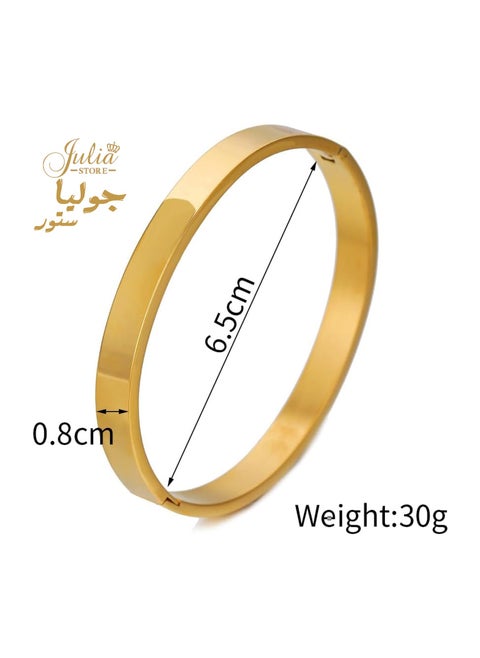 سوار ذهبي للرجال - سوار مطلي بالذهب عيار 18 قيراط للرجال من الفولاذ المقاوم للصدأ أساور الحب والصداقة من متجر جوليا