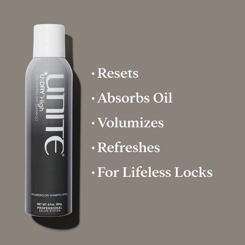 Unite شامبو جاف عالي الحجم من يونايت - U:DRY - يمتص الزيت، يضيف الحجم، ويعزز الملمس - مثالي للشعر الناعم أو الرقيق، 6.7 أونصة - Image 2