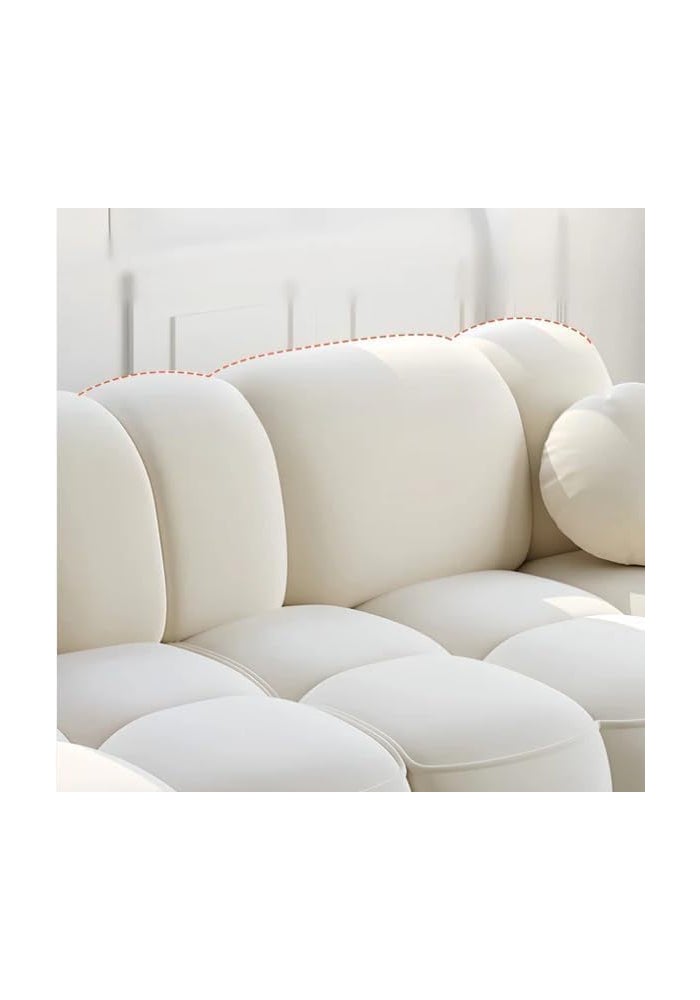 Aroma Homes Modern Cloud-Inspired Modular Sofa Set – 4-Piece Light Grey Bubble Couch - Image 5