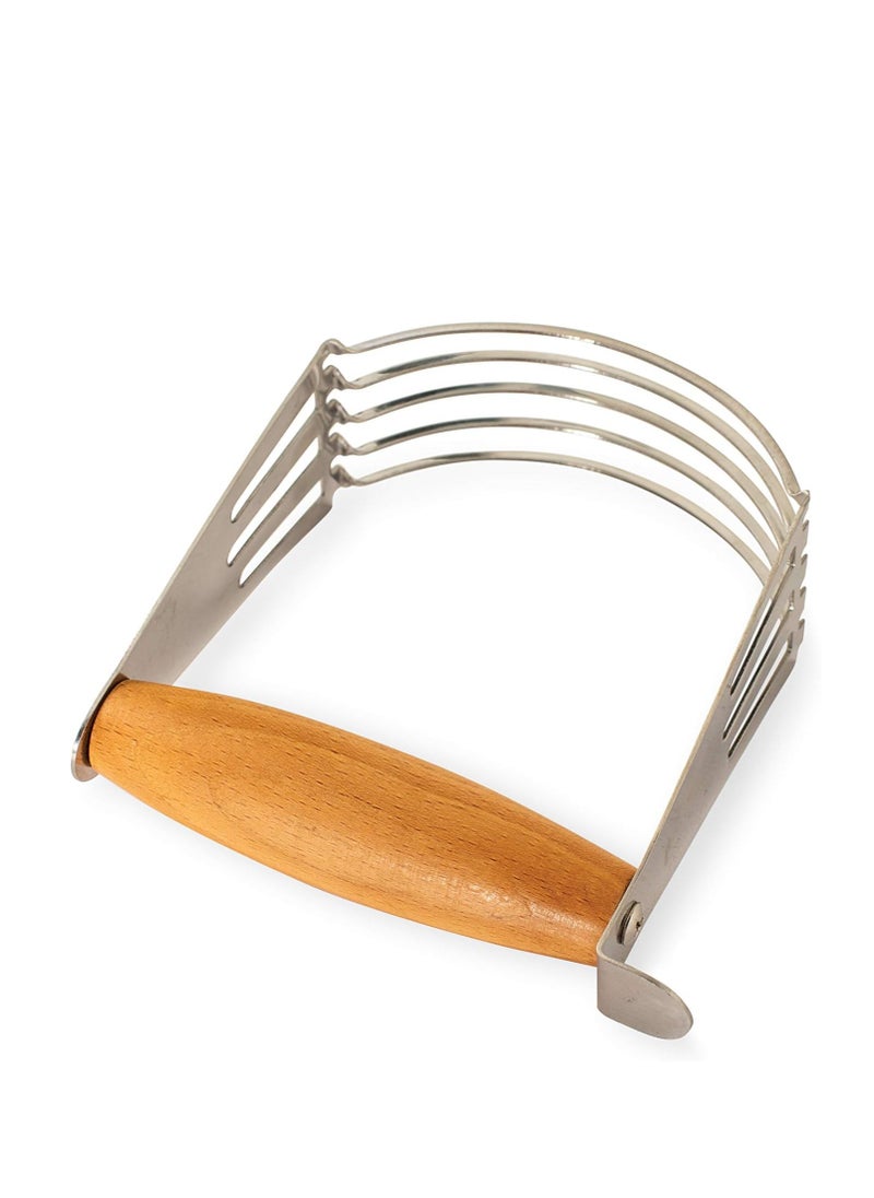NORDIC WARE Nordic Ware Brush Pastry Blender, with Beechwood Handle, Stainless steel blades  - Image 1