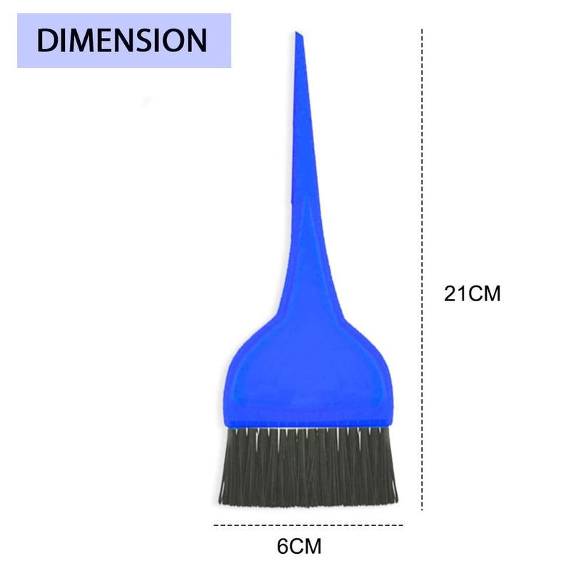 Tandem Mehandi Brush with Colored Plastic Body and Black Bristles Hair Dye Hair Color Brush Pack of 2 Color May Vary Size 19Cm - Image 2