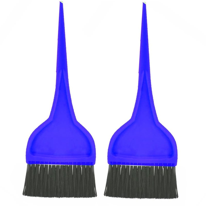 Tandem Mehandi Brush with Colored Plastic Body and Black Bristles Hair Dye Hair Color Brush Pack of 2 Color May Vary Size 19Cm - Image 1
