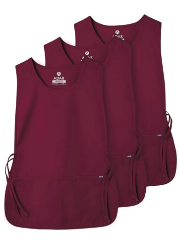 Adar Uniforms, Universal Cobbler Apron 3 Pack - Unisex Cobbler Apron - 7023 - Burgundy - R - Image 1