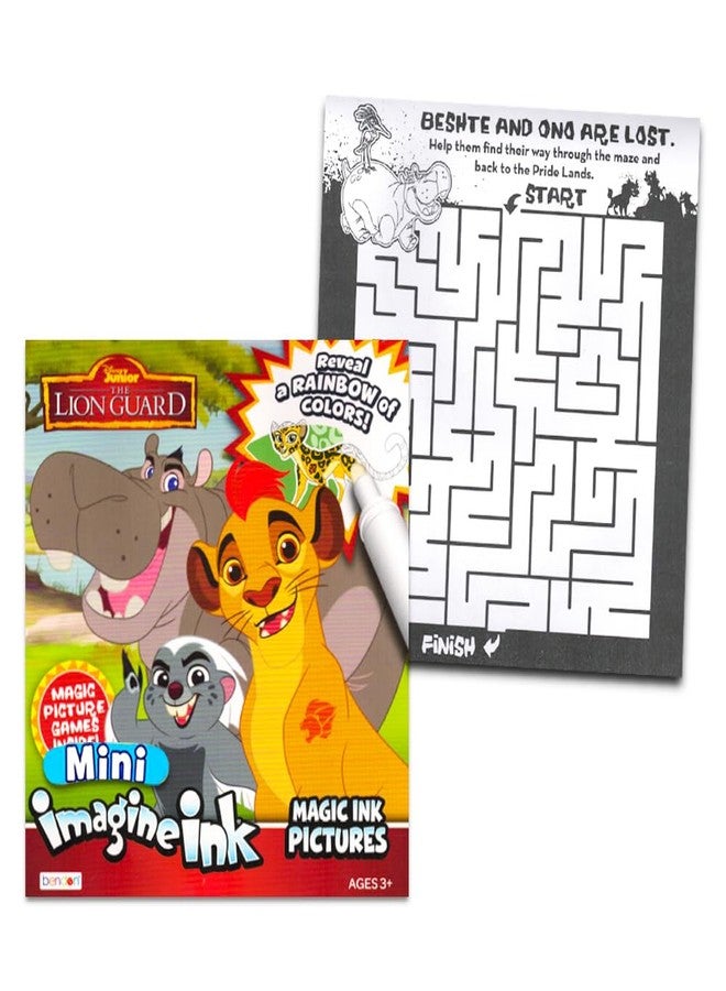 Imagine Ink Disney Pixar Magic Ink Coloring Book Super Set - 3 Imagine Ink Books Featuring Toy Story, Lion Guard, Disney Cars with Invisible Ink Pens and Stickers - Image 2