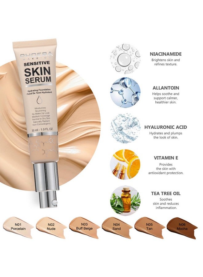 Hilareco PHOERA Foundation Full Coverage,PHOERA CC+ Cream,2024 New PHOERA Foundation Makeup for Mature Skin, Wrinkles Matte Natural Finish,Primer (104+140CC+N03/ Buff Beige) - Image 4