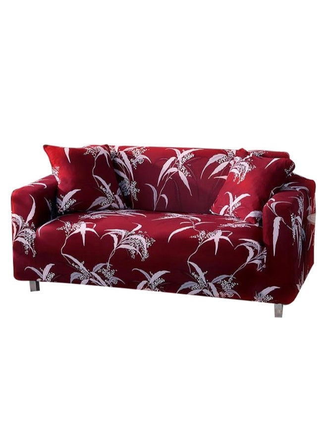 NIBEMINENT Pastoral Printed Sofa Slipcover Red/White/Grey