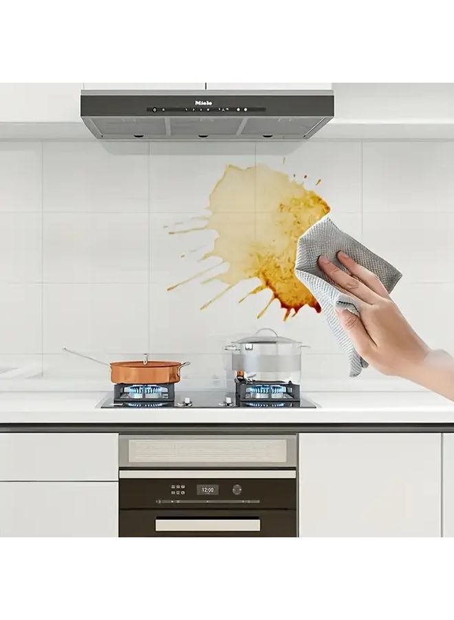 Heat Resistant PET Self Adhesive Kitchen Splash Guard 45cm x 2m Waterproof Oil Proof Backsplash - Image 5