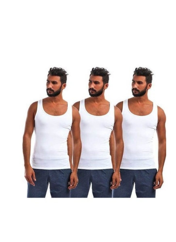 DICE - Pack Of 3 Crew T-Shirt Cotton-Pack Of 3-White - Image 1