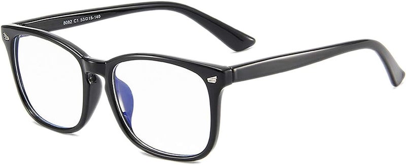 MAXJULI Blue Light Blocking Glasses,Computer Reading/Gaming/TV/Phones Glasses for Women Men(Shiny Black) - Image 2
