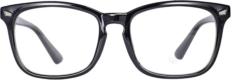 MAXJULI Blue Light Blocking Glasses,Computer Reading/Gaming/TV/Phones Glasses for Women Men(Shiny Black) - Image 1
