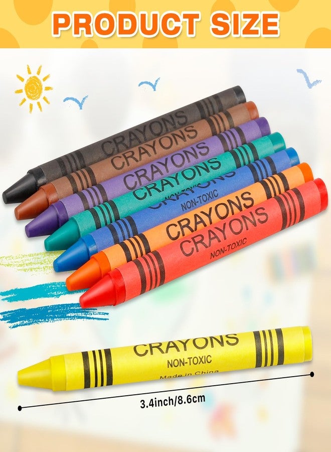 Extrapins 50 Pack Crayons Bulk, Crayon Packs with 8 Assorted Colors, 400 Count Bulk, Crayons Party Favors, Mini Boxes of Crayon for Home Office Birthdays Party Supplies - Image 2