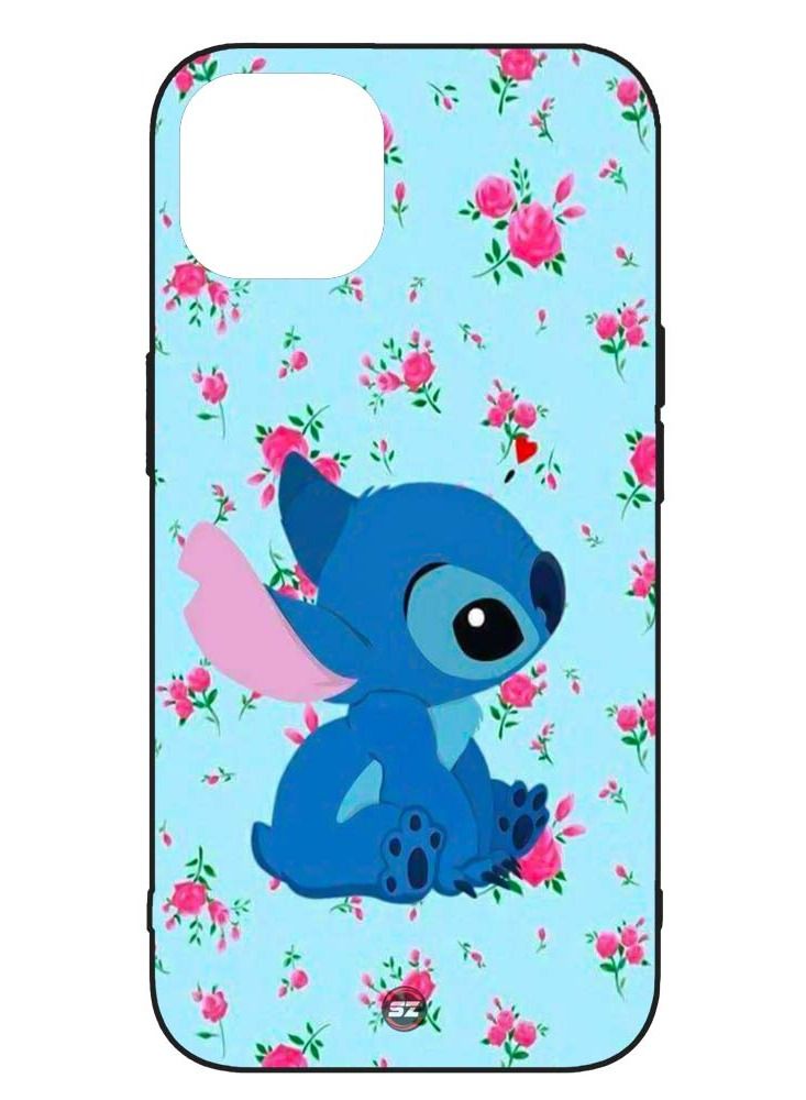 Service Zone Protective Printed Mobile Cover Funny Cute Stitch Cartoon For Apple iPhone 13  - Image 1