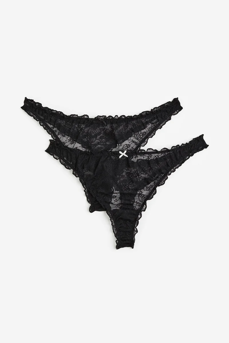 اتش اند ام سروال داخلي ثونغ - عبوة من قطعتين