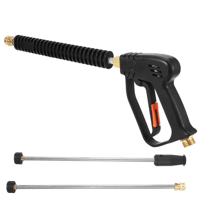 High Pressure Spray Gun 52cm/20in Length Wand Locking Safety Handle Premium ABS & Alloy Material - 1/4in Quick Connect Tip Power Cleaner Gun for Automobile Home Mechanical Equipment Floor Wall Cleanin - Image 5