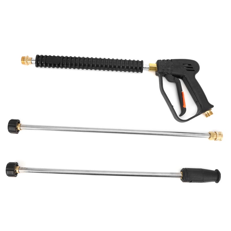 High Pressure Spray Gun 52cm/20in Length Wand Locking Safety Handle Premium ABS & Alloy Material - 1/4in Quick Connect Tip Power Cleaner Gun for Automobile Home Mechanical Equipment Floor Wall Cleanin - Image 4
