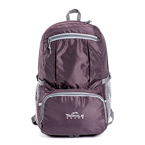Tripole Foldable PAKEASY Backpack and Day Bag for Hiking and Day Trips | 25 Litres | 1 Year Warranty (Black) - Image 2