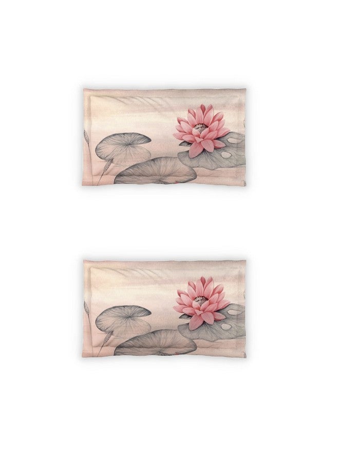 DDECOR Live beautiful Ddecor Bedsheet Set - Primary Collection 100% Cotton Bedsheet for Double Bed, Floral, 136TC, Double Bedsheet with 2 Pillow Covers Red  - Image 4