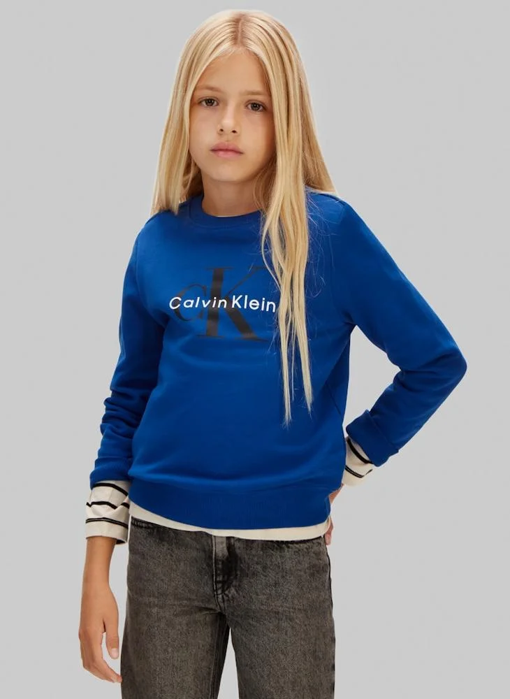 Calvin Klein Jeans Youth Graphic Pullover Sweatshirt