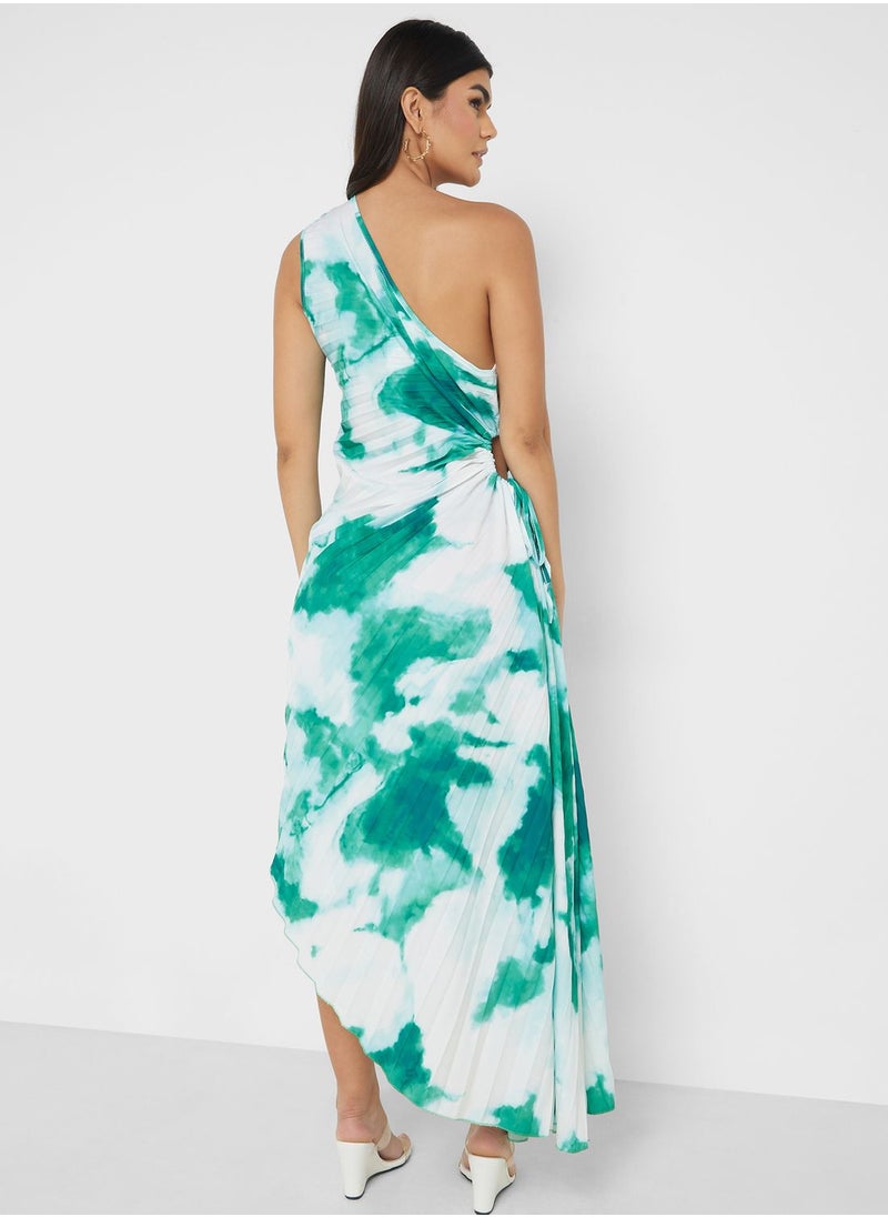 ELLA - One Shoulder Printed  Dress - Image 1