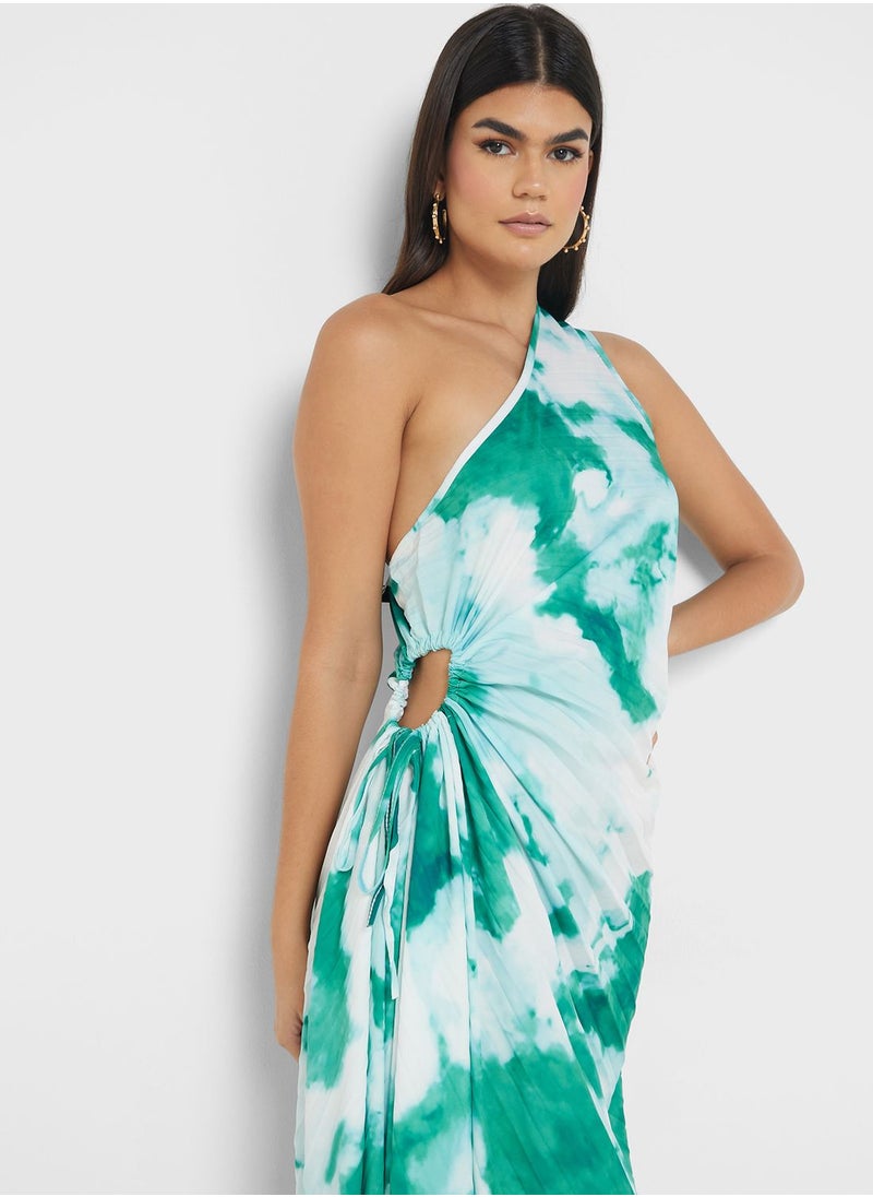 ELLA - One Shoulder Printed  Dress - Image 1