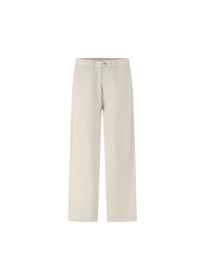 Zara men's Minimalist Solid Color Casual Versatile Business Commuter Pants - Image 2