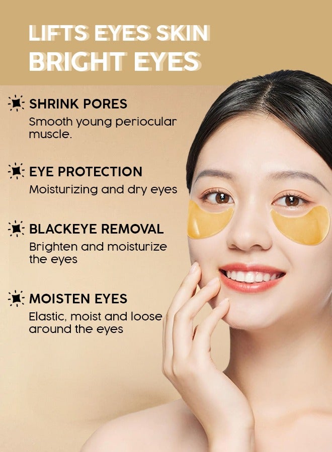 Kanza Supplement Collagen Eye Mask for Eye Bags & Anti-Aging Treatment (60 Pieces) | Reduces Dark Circles & Puffiness 80g - Image 5