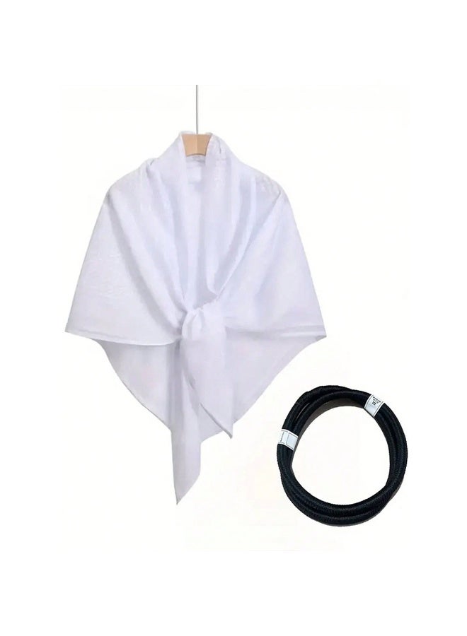 SYNSYB Traditional  Shemagh Keffiyeh Headscarf, Red /White Checkered Pattern, 133-145cm Length, Adjustable Black Agal Band,size 57 - Image 5