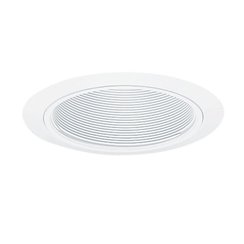 Juno 5-Inch Round Baffle Recessed Lighting Trim, Glare-Reducing Snap-in Trim for Can Lights, Fits Juno IC20 and TC20 Housings, White Finish - Image 1