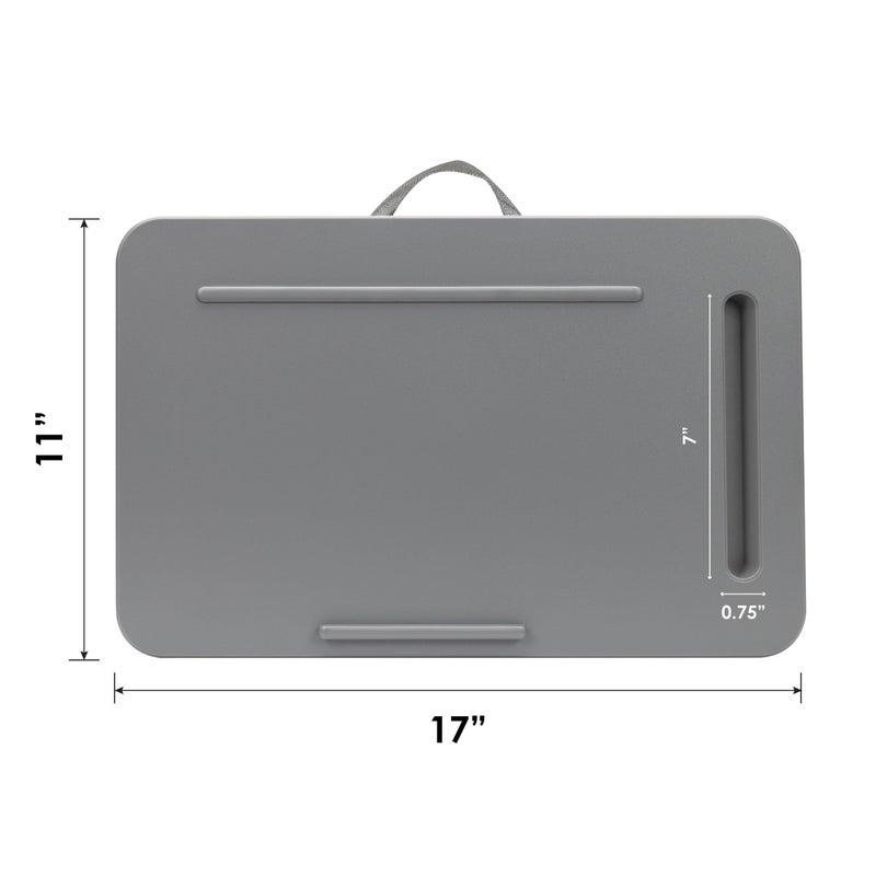 LAPGEAR Sidekick Lap Desk with Device Ledge and Phone Holder - Gray - Fits up to 15.6 Inch Laptops - Style No. 44215 - Image 4