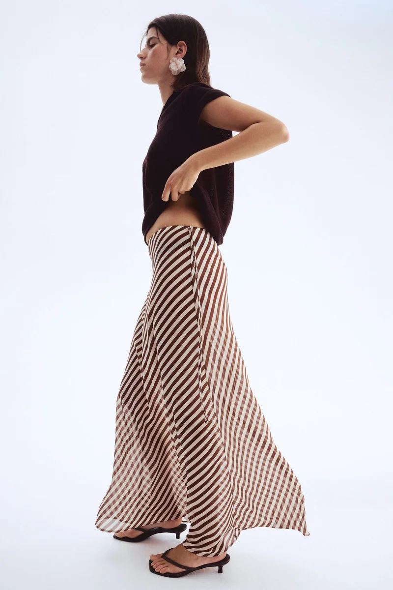 H&M Chiffon maxi skirt