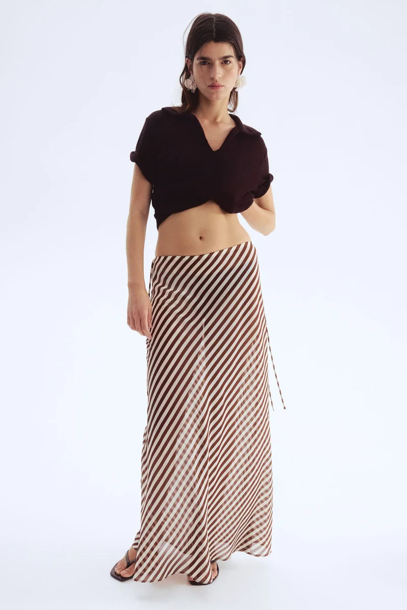 H&M Chiffon maxi skirt