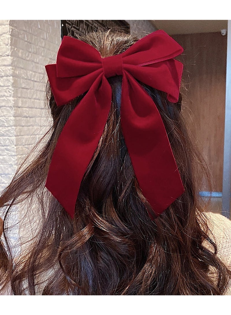 2PCS Big Bows Hair Clip for Women Barrette Hair Bow Hairpin - Image 2