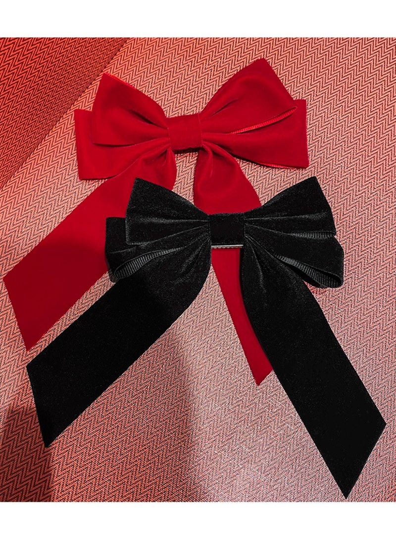 2PCS Big Bows Hair Clip for Women Barrette Hair Bow Hairpin - Image 3