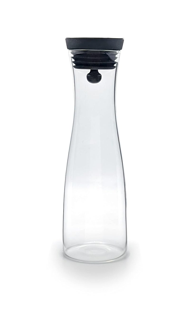 ArtOlo ArtOlo Glass Pitcher for Hot Cold Water Ice Tea and Juice Borosilicate Glass Carafe with Lid DripFree Design Ideal for Serving Beverages Durable and Stylish Perfect for Home Use 40fl oz  - Image 3