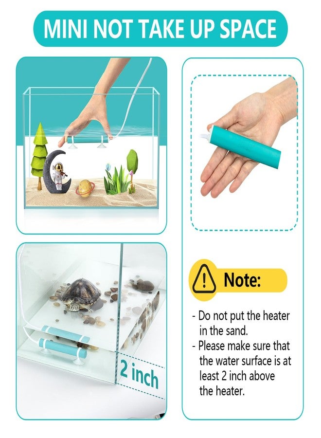 hygger Mini Submersible Aquarium Heater, Turtle and Betta Fish Tank Heater with Five-Key External Controller 78℉、82℉、86℉、90℉、94℉ for Freshwater Small Tank - Image 4