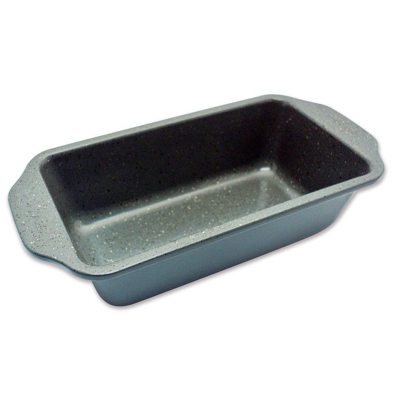casaWare Loaf Pan 9 x 5-Inch Ceramic Coated Non-Stick (Silver Granite) - Image 2