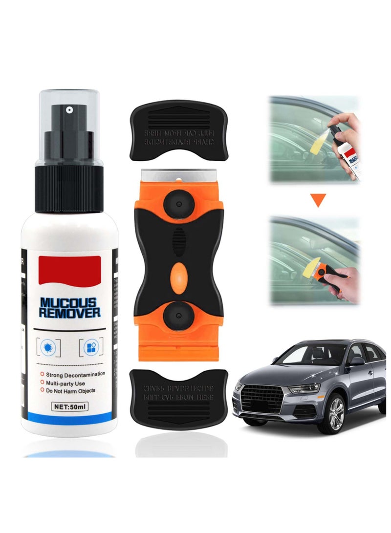 Cobest Adhesive Remover, Glue Off Adhesive Remover, Sticker Remover, Decal Remover, Glue Remover with Plastic Razor Blade Scraper, Removing Labels, Versatile Cleaning Solution for Easy Removal - Image 1