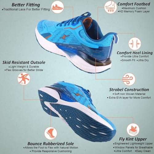 SPARX Sports Shoe SM-951 Blue Copper for Men - Image 4