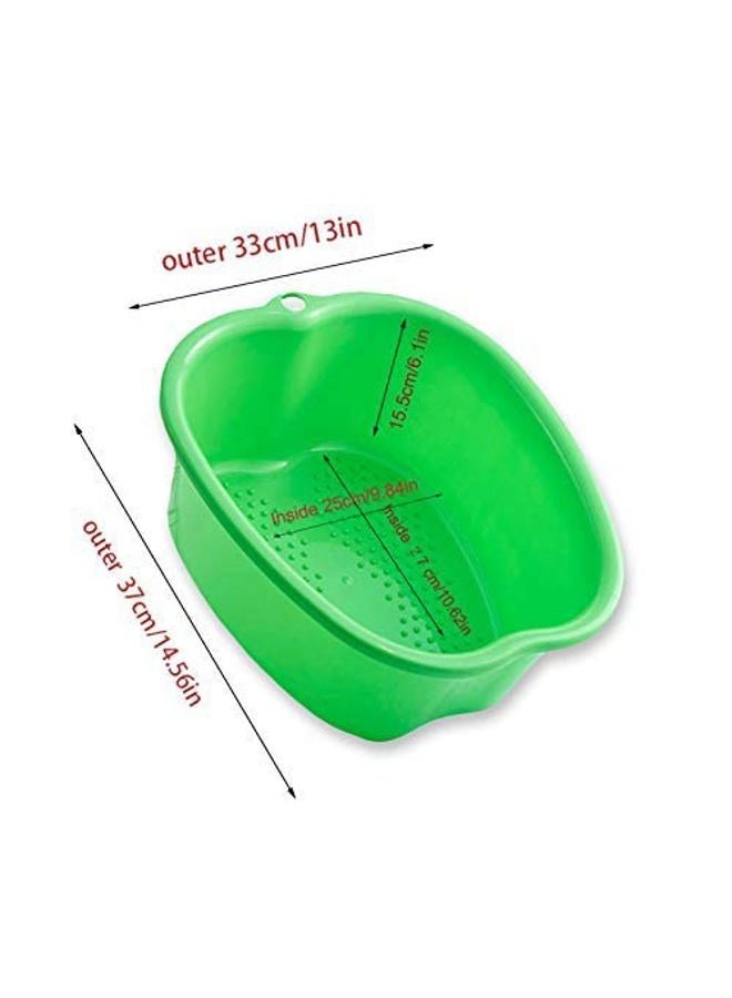 AXLOFO ® Foot Soaking Bath Basin, Large Plastic Foot Soaking Tub, Feet Massage Feet Bath Bucket, Great for Getting The Dead/Old Skin Off Your Foots (greenbasin) - Image 2