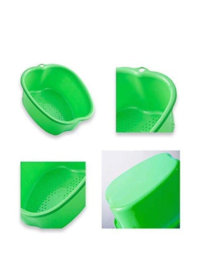 AXLOFO ® Foot Soaking Bath Basin, Large Plastic Foot Soaking Tub, Feet Massage Feet Bath Bucket, Great for Getting The Dead/Old Skin Off Your Foots (greenbasin) - Image 3