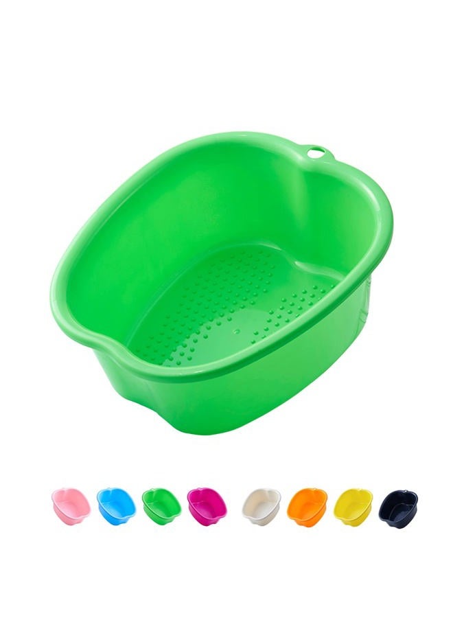 AXLOFO ® Foot Soaking Bath Basin, Large Plastic Foot Soaking Tub, Feet Massage Feet Bath Bucket, Great for Getting The Dead/Old Skin Off Your Foots (greenbasin) - Image 1