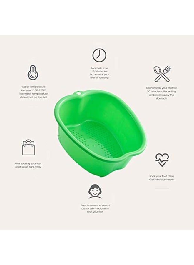 AXLOFO ® Foot Soaking Bath Basin, Large Plastic Foot Soaking Tub, Feet Massage Feet Bath Bucket, Great for Getting The Dead/Old Skin Off Your Foots (greenbasin) - Image 4