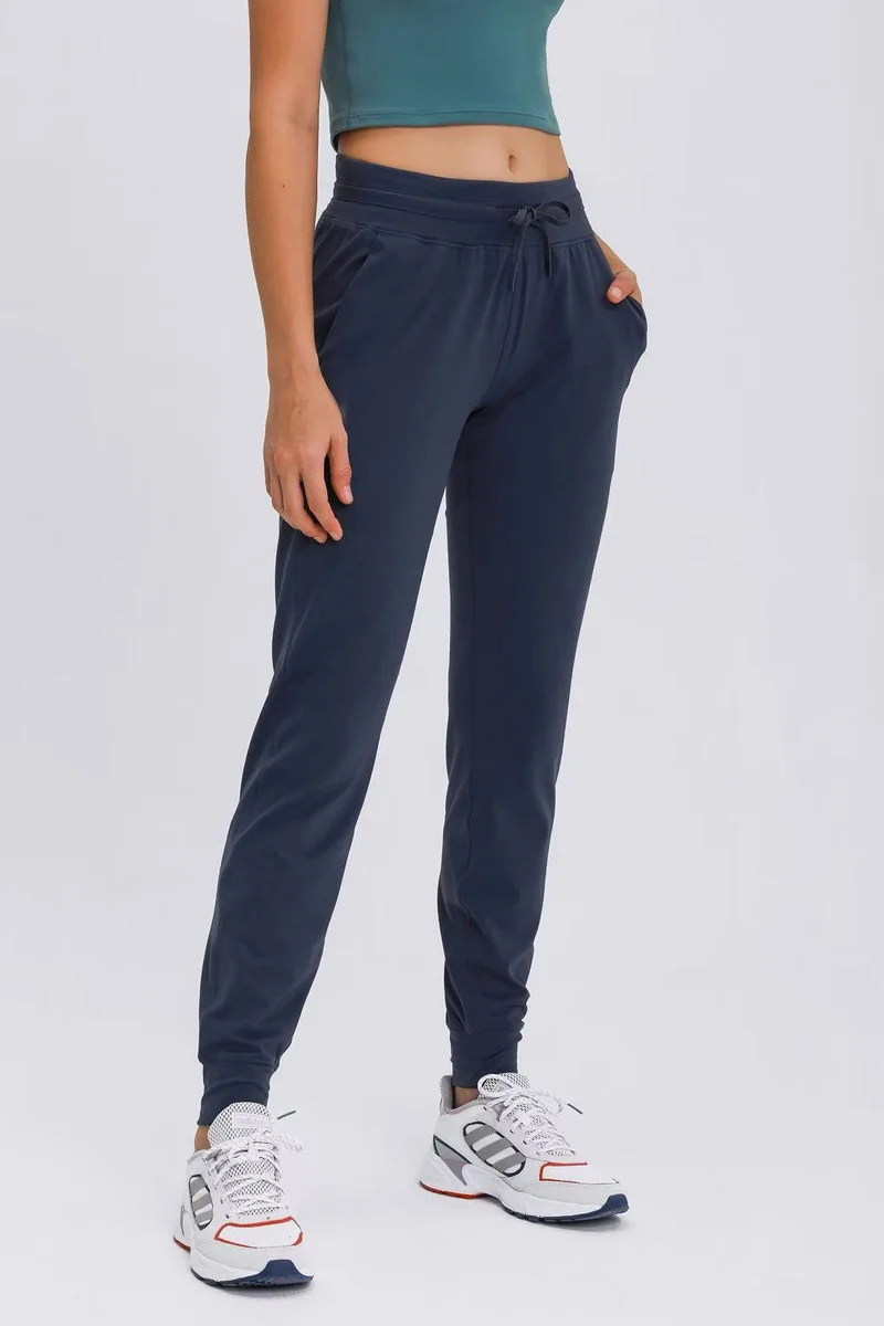 Svl Navy Arwa Slim-Fit Performance Sports Joggers for Women | Best Price UAE