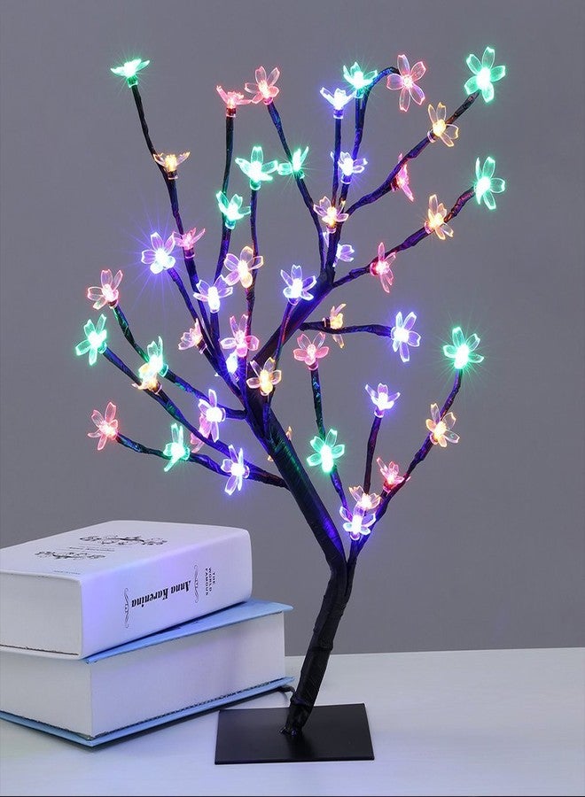 AtneP Tree Home Decoration 24 LED Lighting | Size 14 x 5 Inch | Festival Lamp Creative Gift Diwali Christmas Wedding Party Event - Multi Color - Image 3