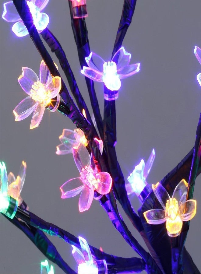 AtneP Tree Home Decoration 24 LED Lighting | Size 14 x 5 Inch | Festival Lamp Creative Gift Diwali Christmas Wedding Party Event - Multi Color - Image 2