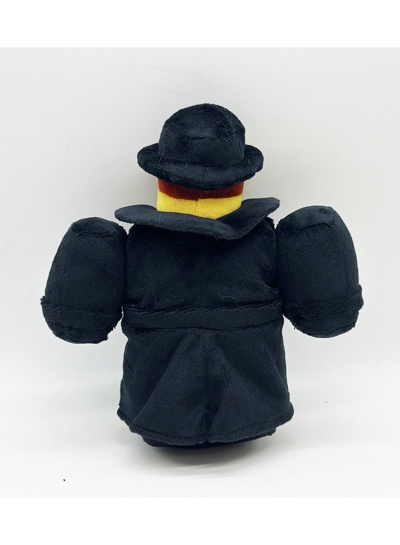 general Forsaken Mafioso plush toy - a robot plush doll wearing a black hat and black coat can be given as a gift to family and friends - Image 2